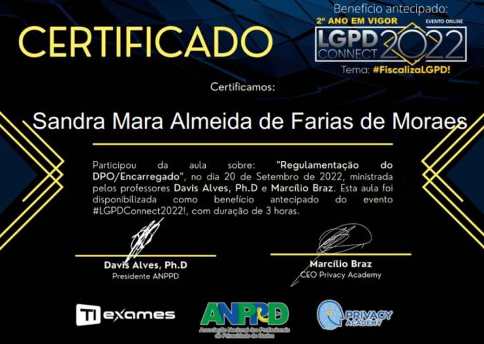 Mopar Assessoria com mais uma certificação LGPD
